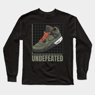 AJ 4 Retro Undefeated Sneaker Long Sleeve T-Shirt